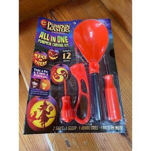 Pumpkin Masters Carving Tool Kit with 12 pcs All in One Pumpkin Carving Kit
